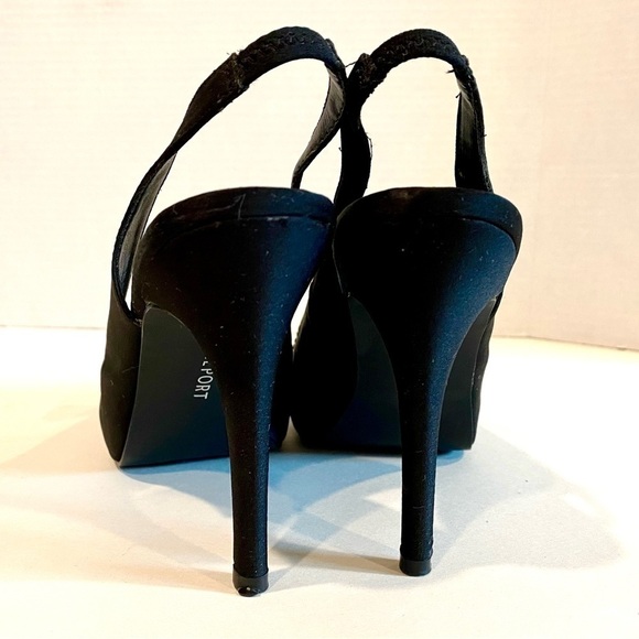 🌸Report - Black Sling Back Platform Dress Shoes Size 8.5 - Picture 5 of 10